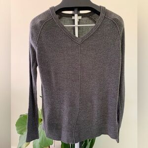 Charcoal Gray V-neck Sweater